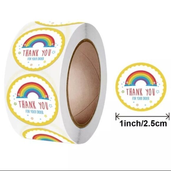 brand new 500 pcs thank you stickers - Picture 1 of 3